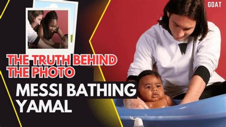 Messi Bathing Laminated Yamal: A Rare Sight